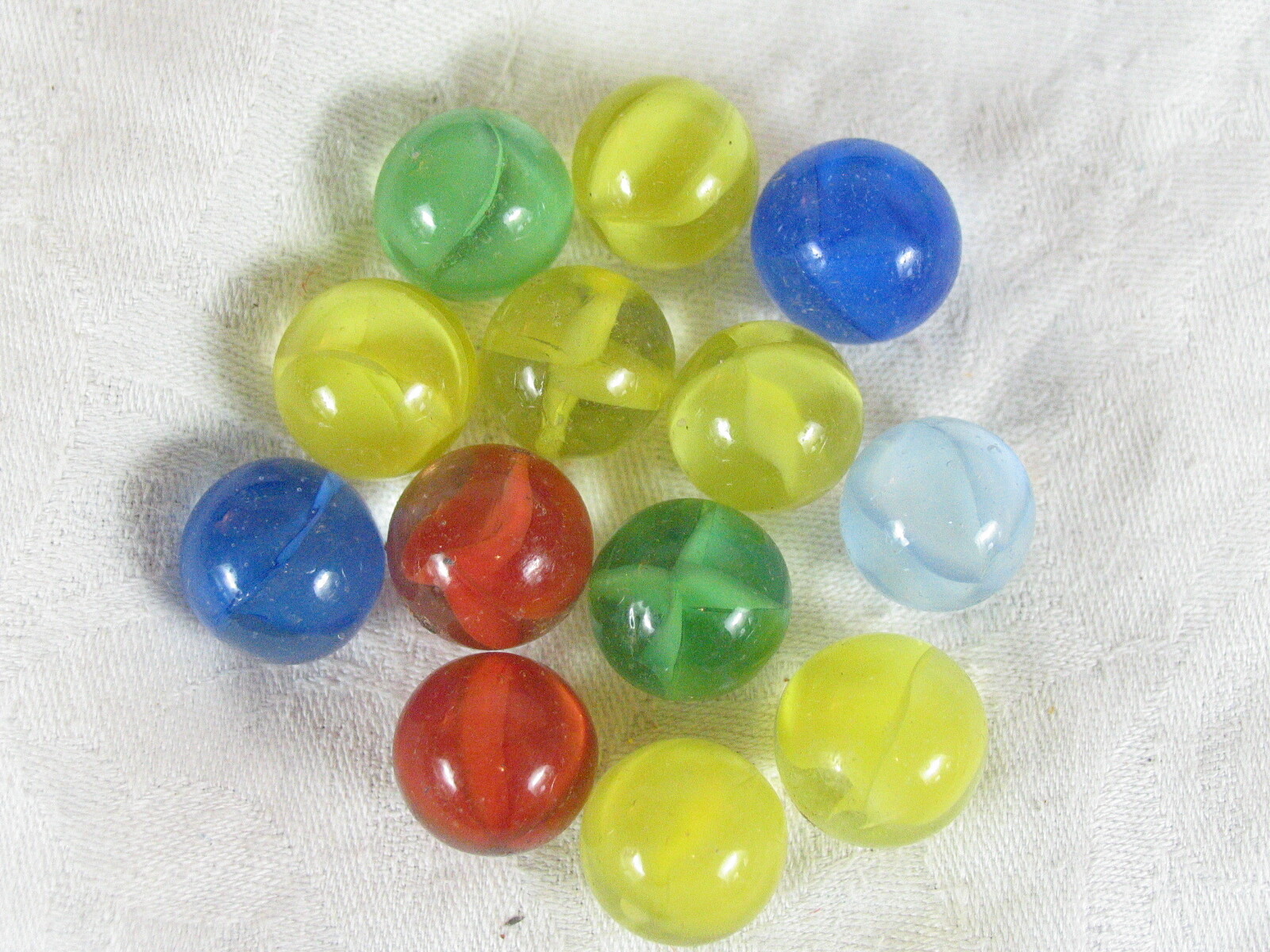Vintage China Clay & Other Glass Swirl Marbles Collection 106 Total