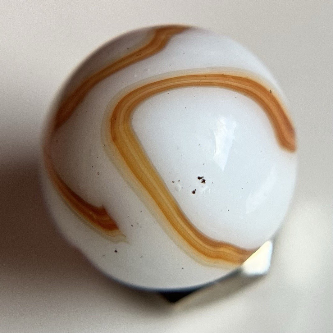 🧡 Vintage Marbles – HTF West Virginia Swirl Marble Ravenswood Alley Heaton