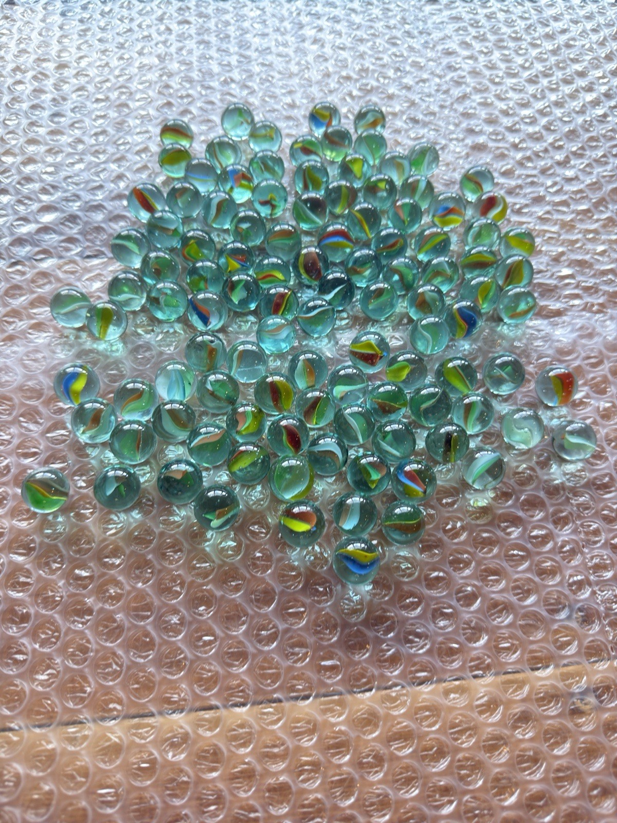 Cats Eye Marbles Various Multi-Colors Lot of 109