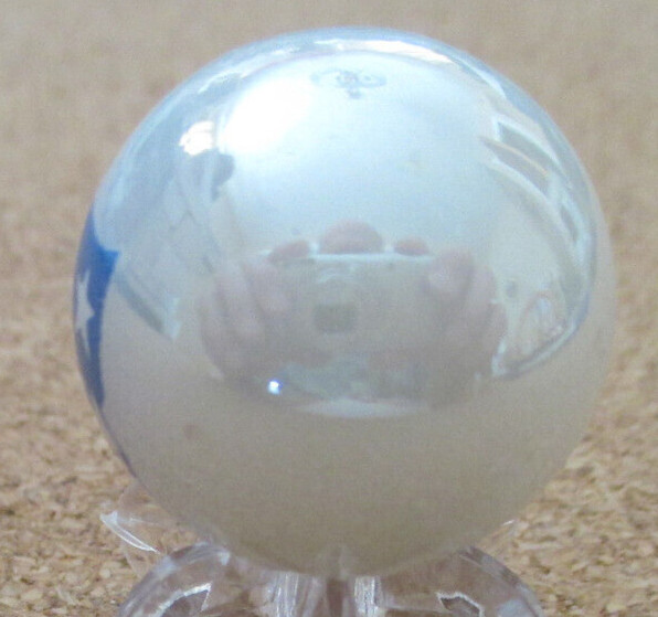 NFL: New England Patriots Logo on a Pearl Jabo Marble #111 .987″ = 25.06mm