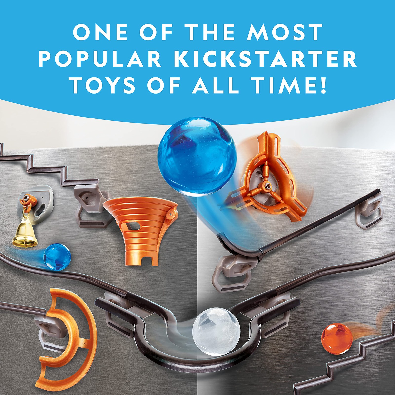 National Geographic Magnetic Marble Run – 75-Piece STEM One Size, Multicolor