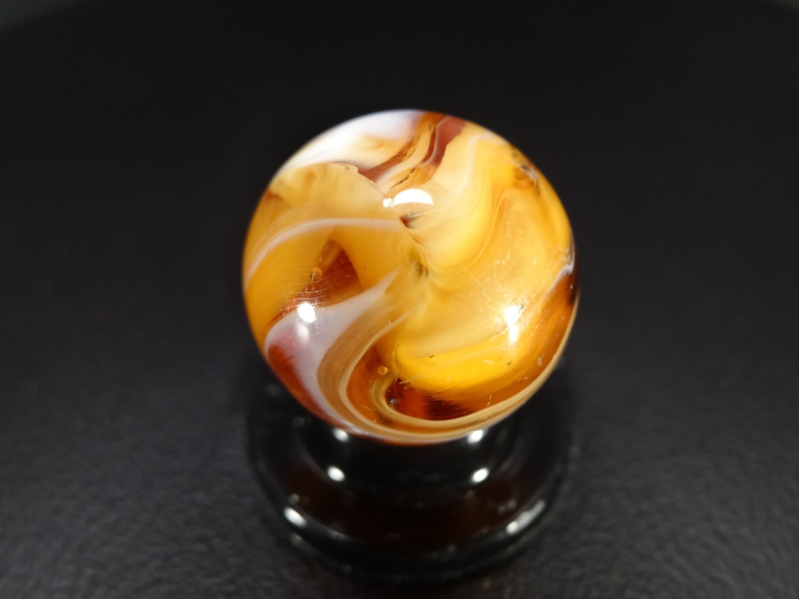 CHRISTENSEN AGATE AMBER R&T Pattern w/Cutline WET MINT