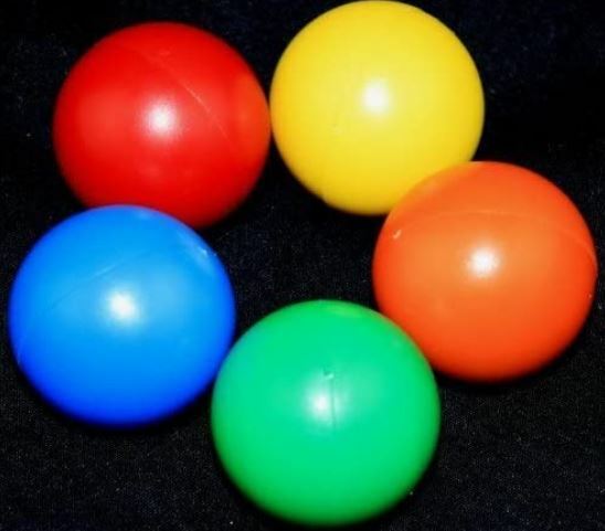 Pack of 10 Jumbo Sized Magnetic Colorful Marbles (1 3/8 inches)
