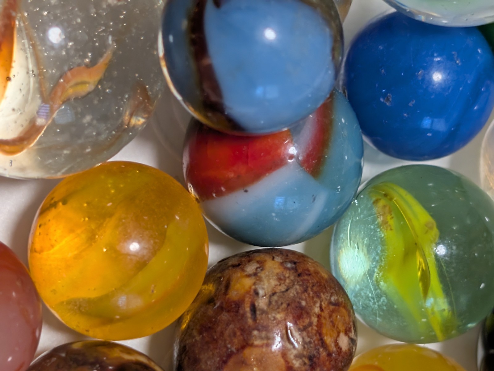 #3 Collectable Mint- Excellent Vintage Mixed Beautiful Marbles, 1930’S-1960’S