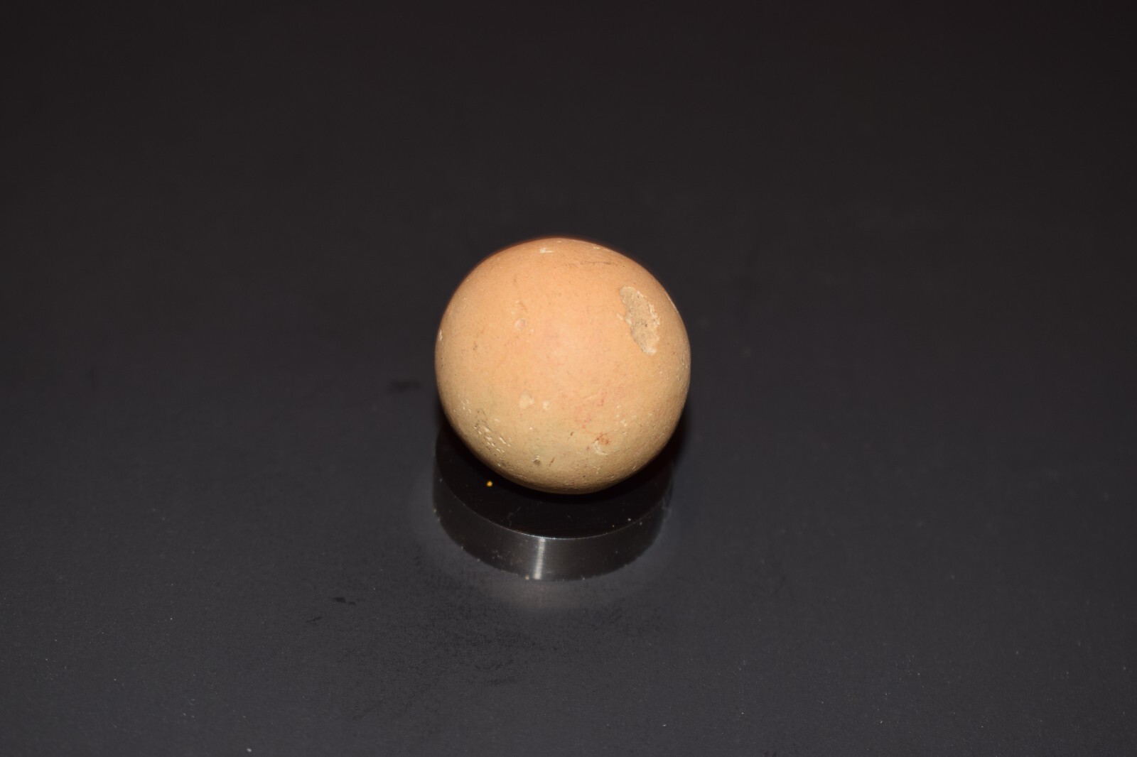 ⭐Antique Handmade Earthtone Fired Glazed Clay Toy Marble 🦶Toe Braker Size 1.070