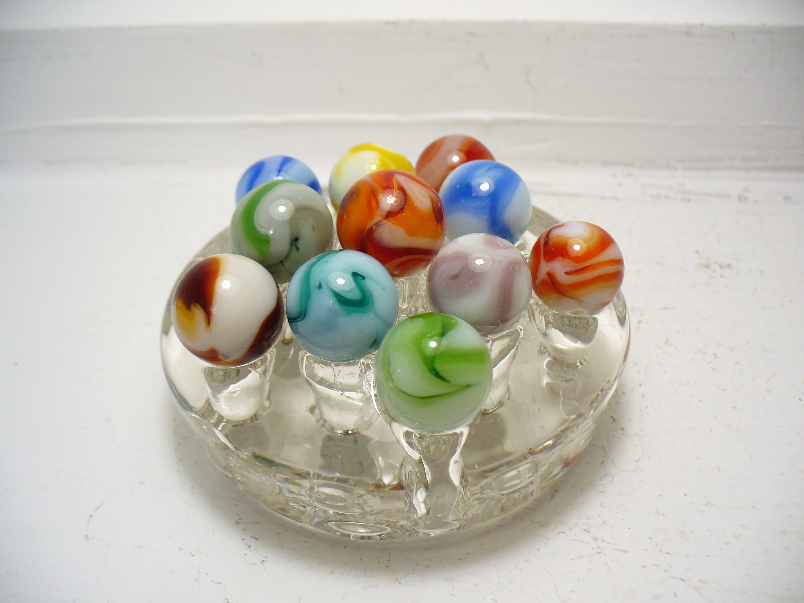 #1116 Marbles 11 pcs. Vintage West Virginia Swirls Alley, Champion