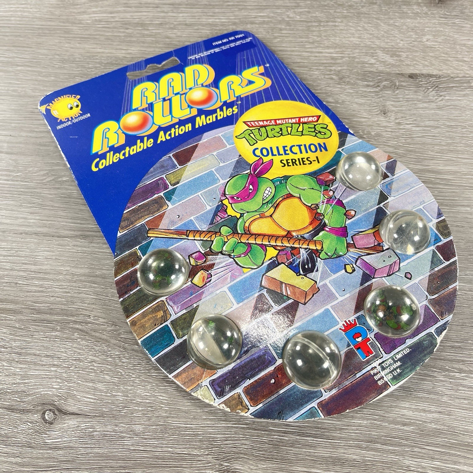 1990 Teenage Mutant Ninja Turtles RAD Rollers Action Marbles Collection Series 1