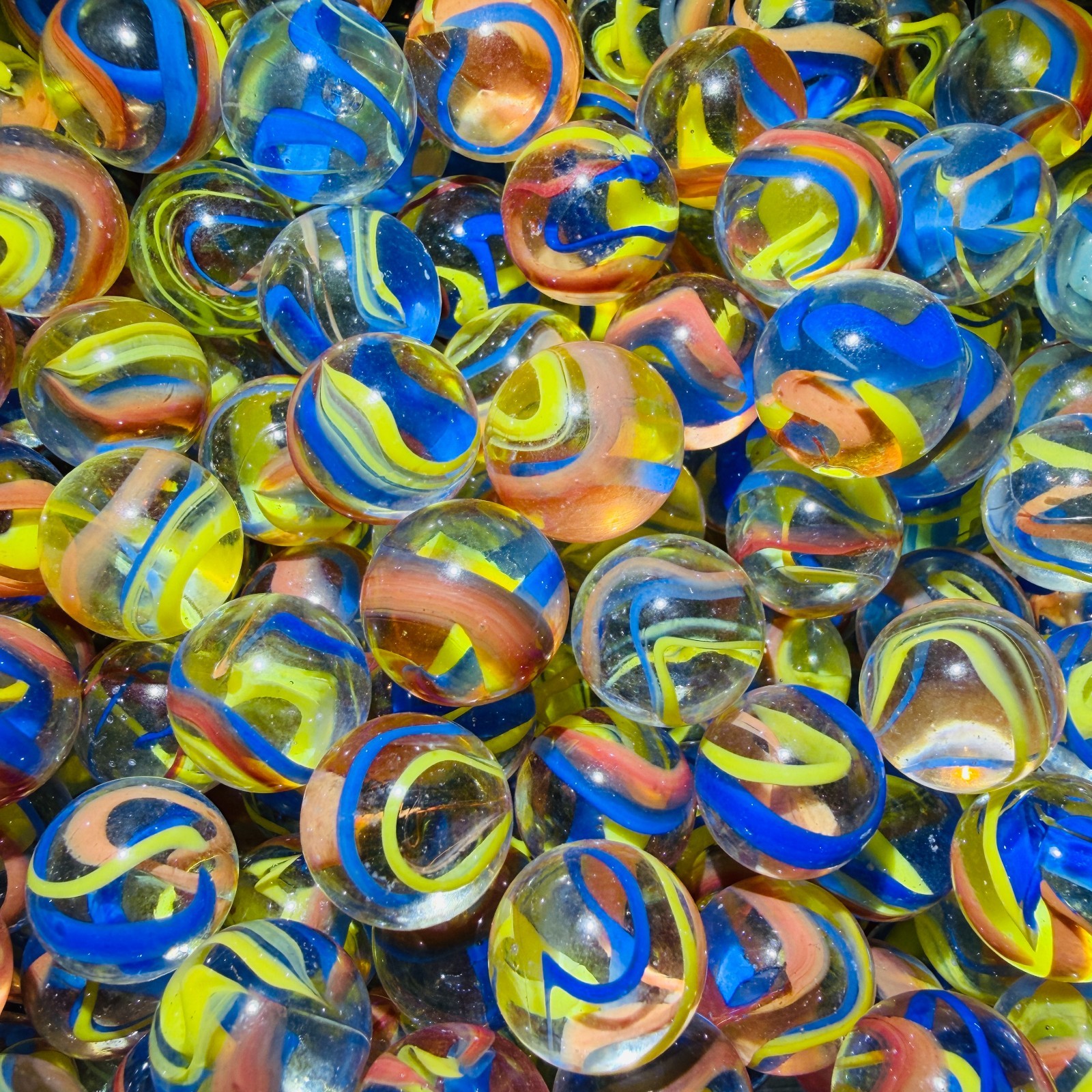 Marbles Lot Of 80 Multiple Colors Mint BEST Selection! MINT Fancy Vacor Mega NEW