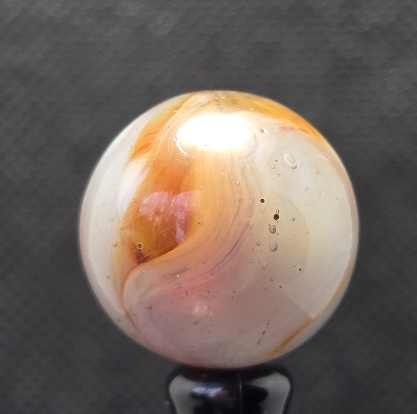 HTF VINTAGE CAIRO NOVELTY MARBLE 0.75″ SHOOTER MARBLE MINT UV