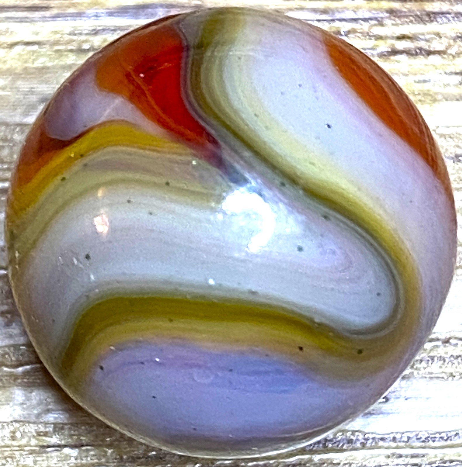 DAS/JABO CANDY APPLE JELLY RED SWIRLED SHOOTER .67″ BOX01/205