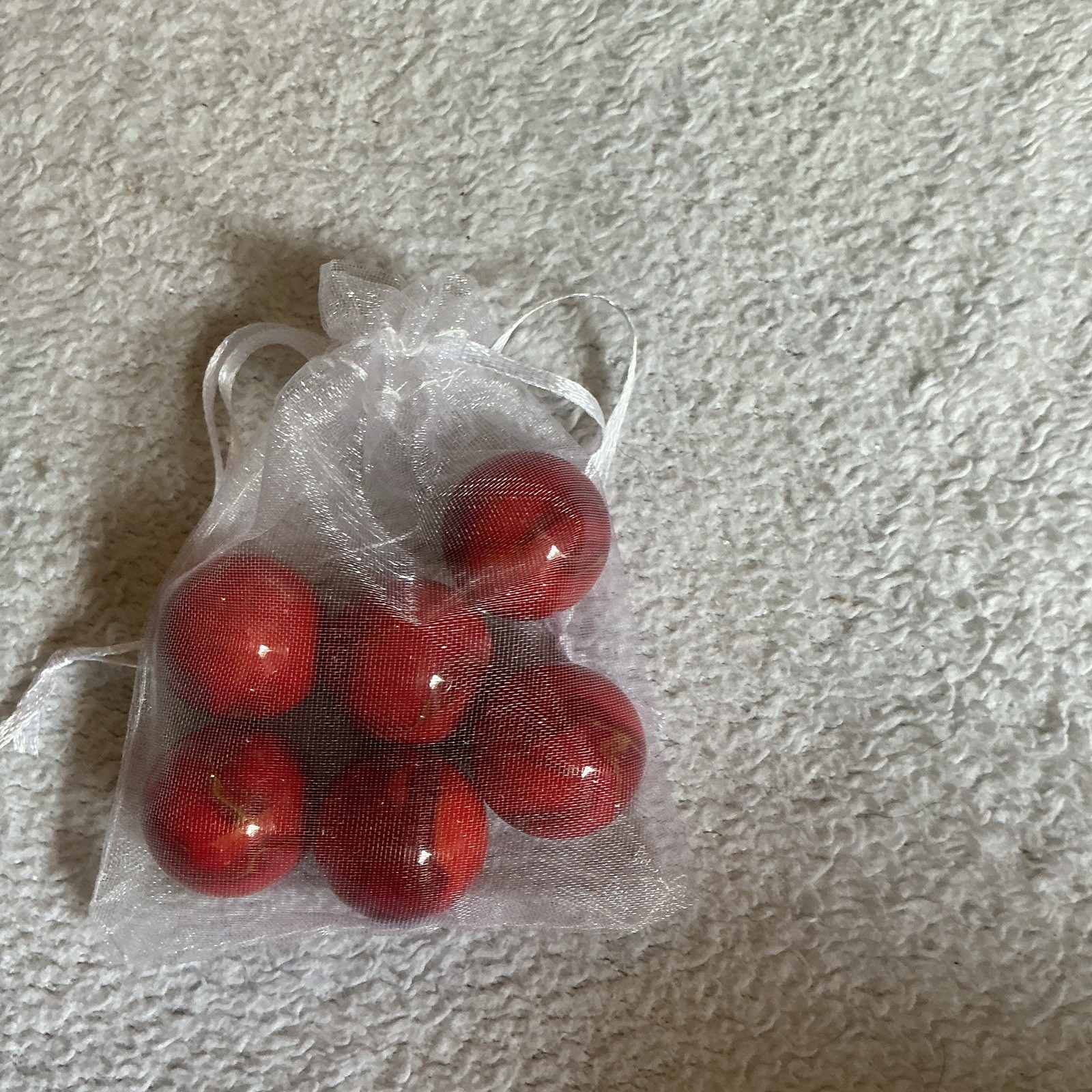 Vacor 24mm “Sun” Shooter Marbles. Lot of 6 W/Organza Bag.