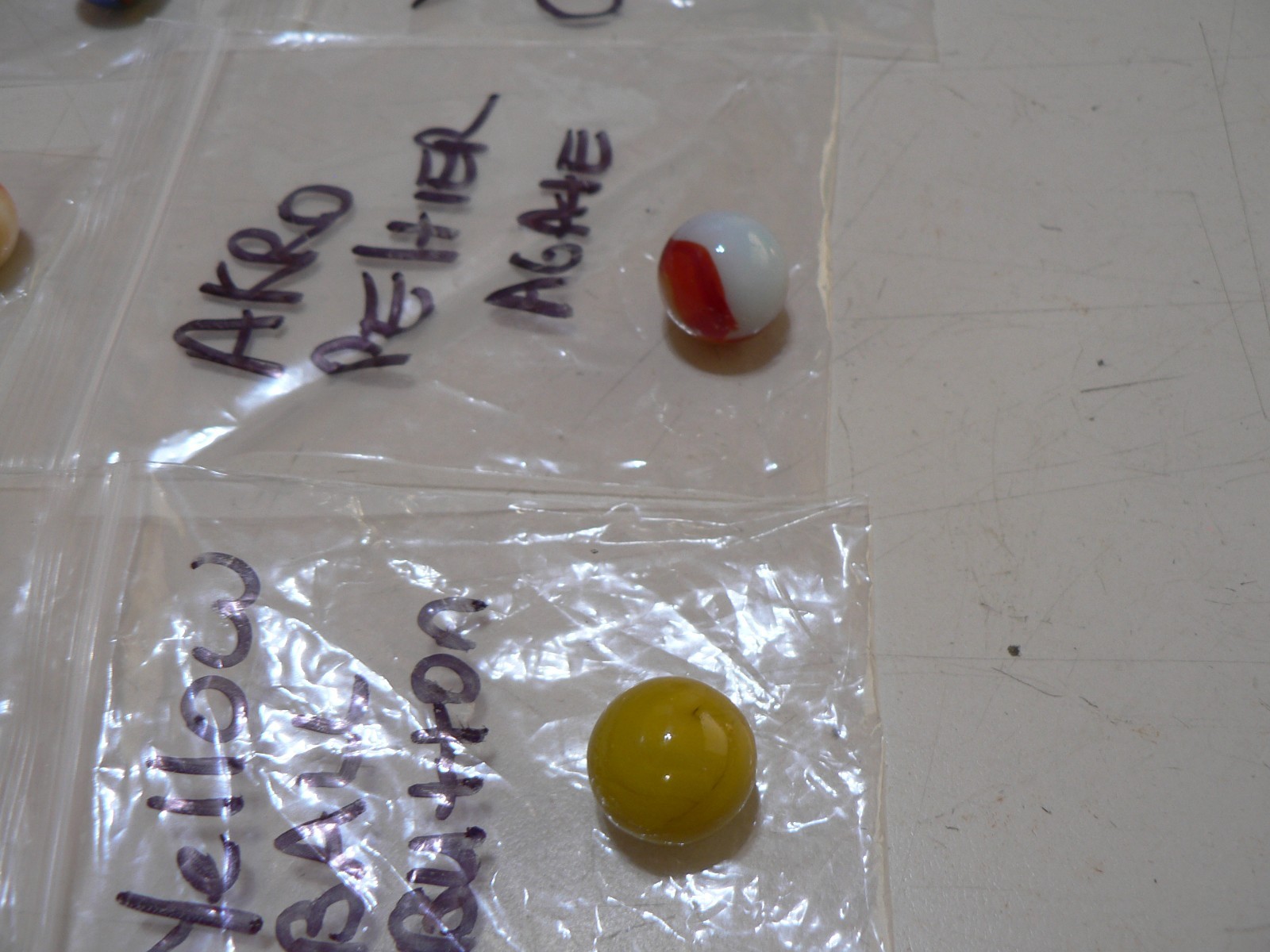 Vintage Akro Agate, Swirl, Peltier, Ball Button, Vitro Congurer Zebra Marbles