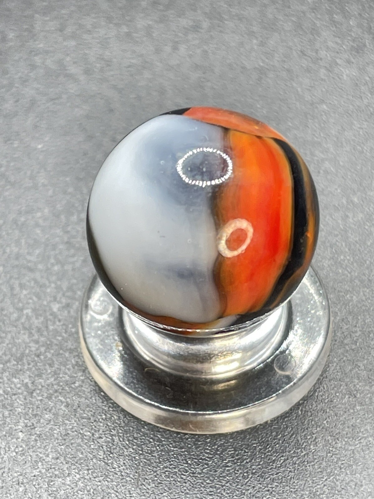 Peltier Rainbo Marble Multi Color Peltier Marble Vintage Marbles 0.629”