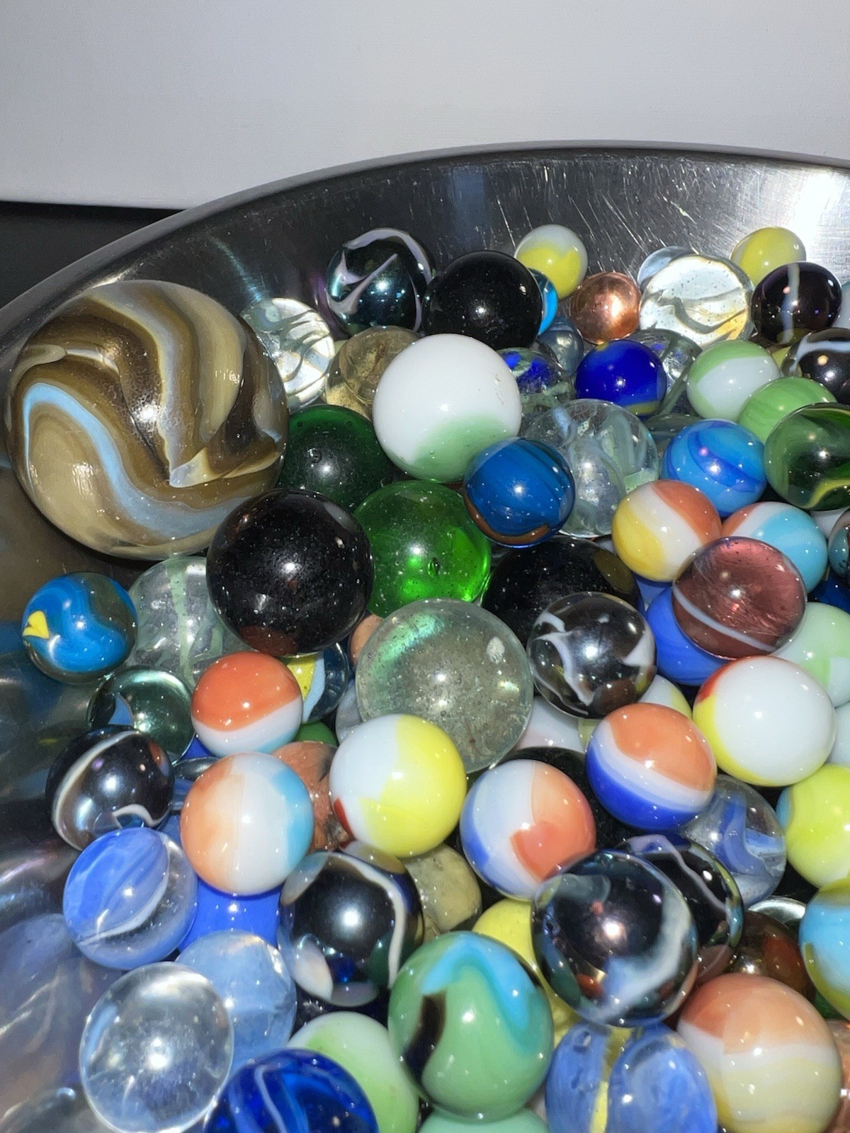 Vintage Lot Of 315 Marbles Different Makers Akro Peltier 4lbs