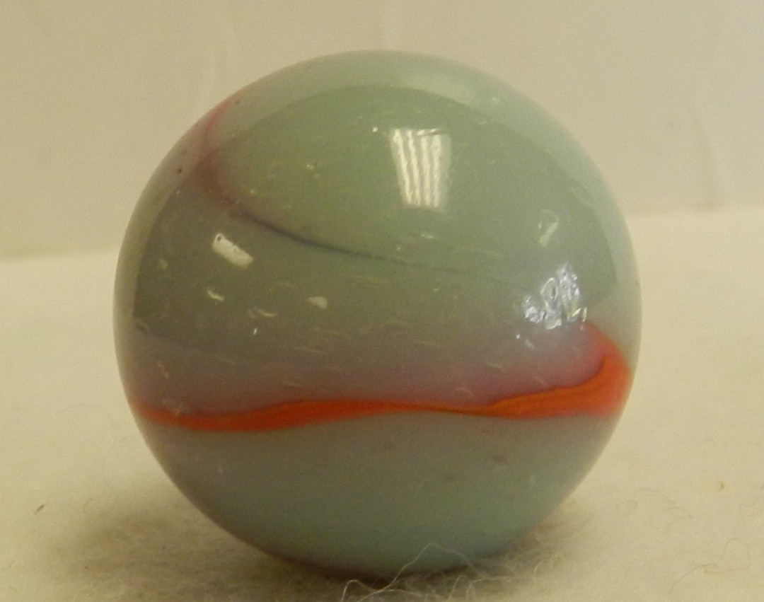 #21080m Vintage Peltier Glass Shooter Marble .98 Inches *Mint*