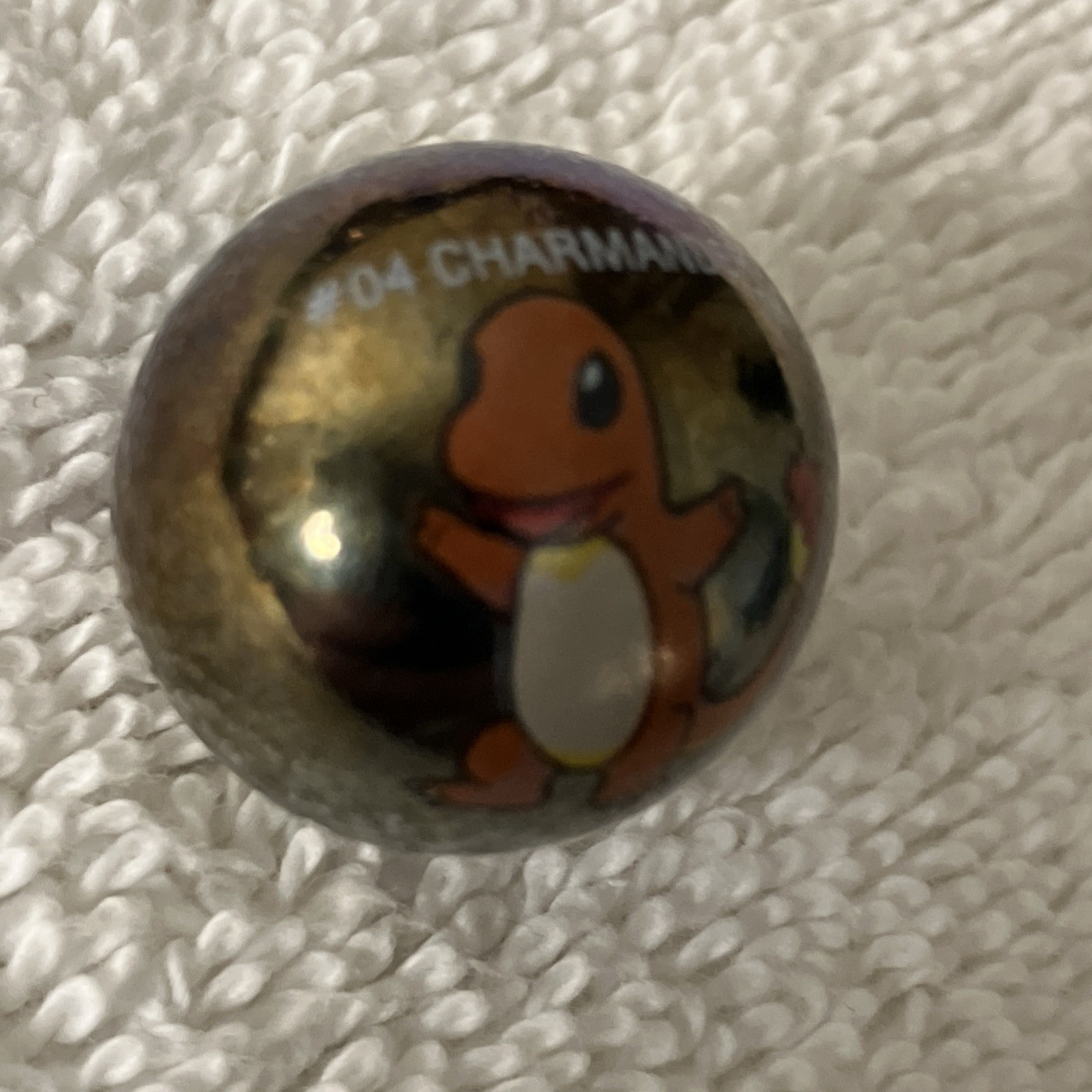 CHARMANDER POKEMON RARE Halo Marble #04