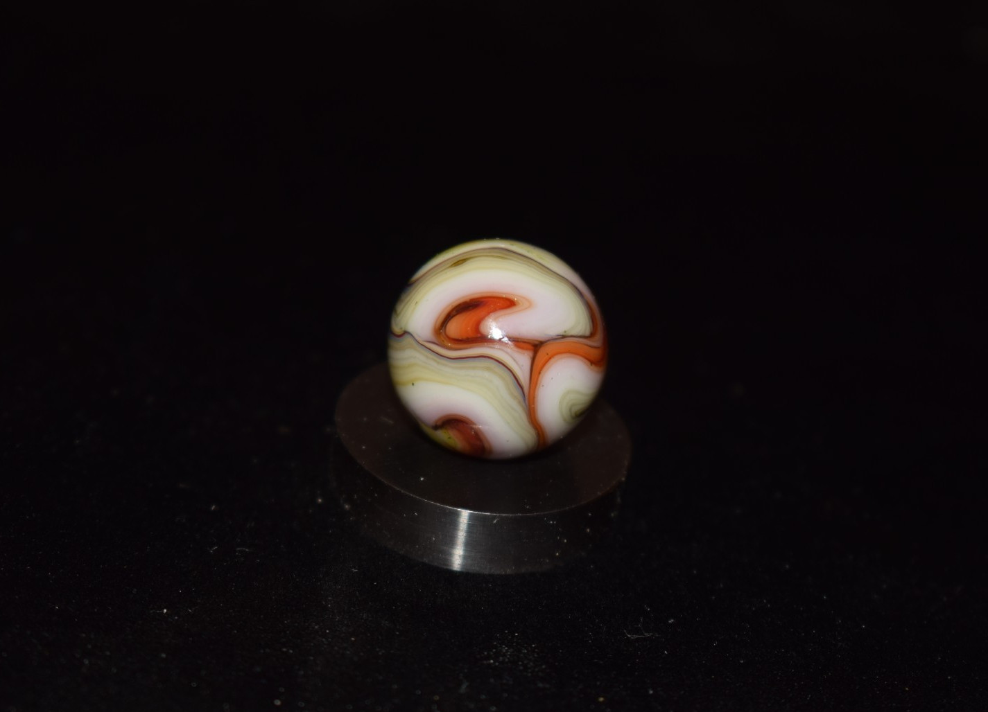 🐦➖⏩JABO 🤠Hillbilly Magic👽Aventurine Busy Swirl Marble Size .734=47/64″ Mint