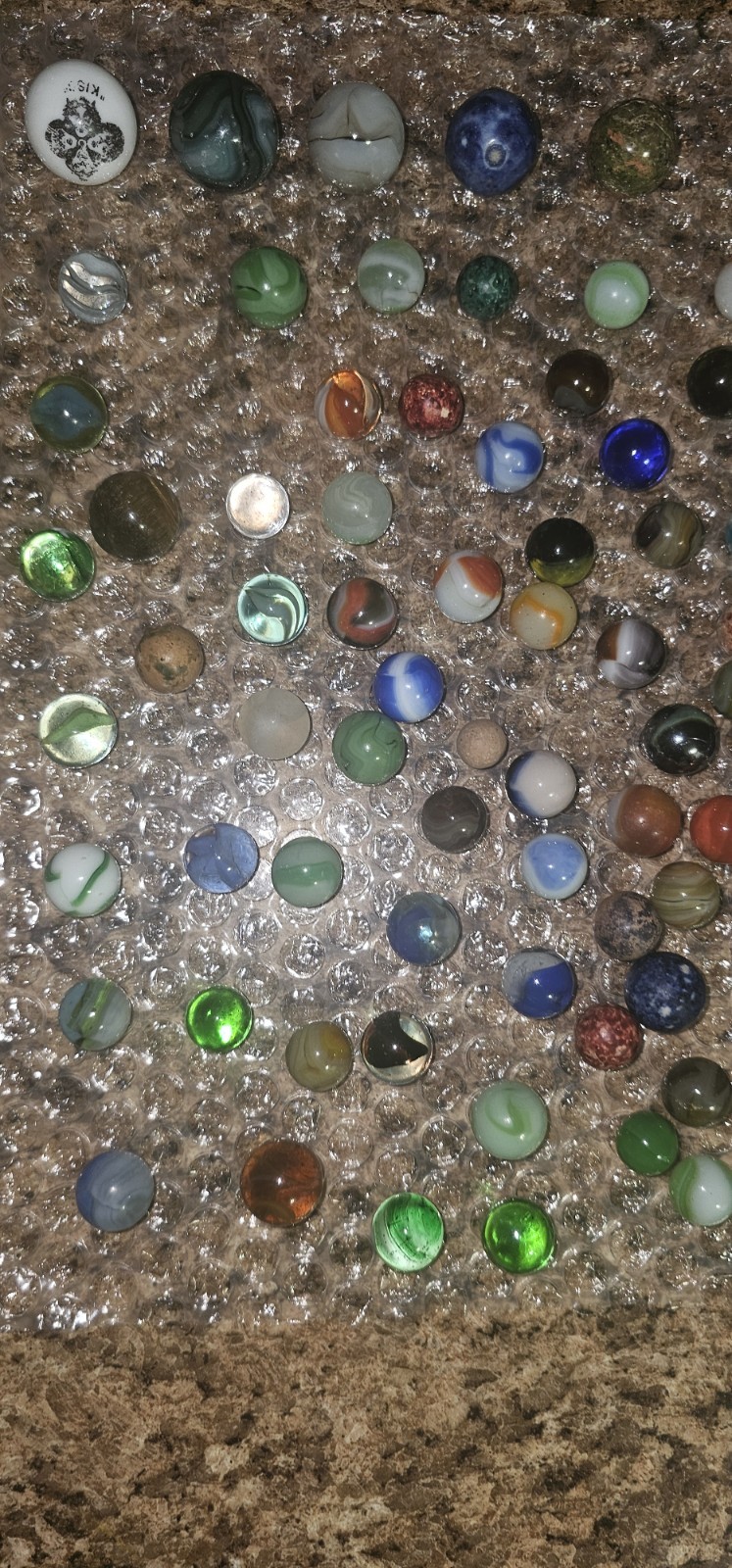 Vintage Marbles Lot Mixed Variety #150 Marbles Estate Find Good Shape