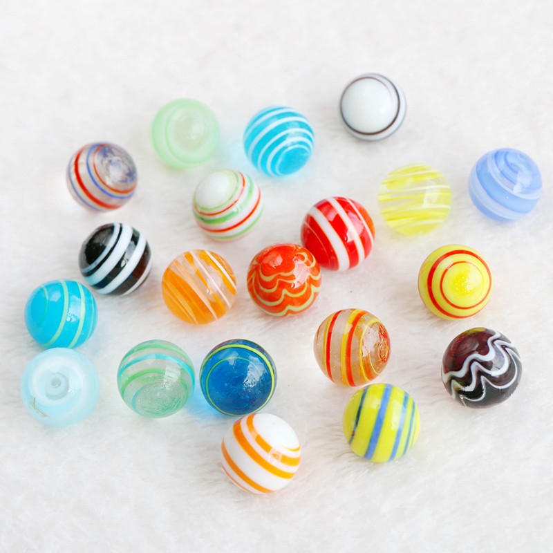 16/18mm Glass Marbles Glass Ball Beads Sphere Vase Fish Tank Decor Kids Toy Game