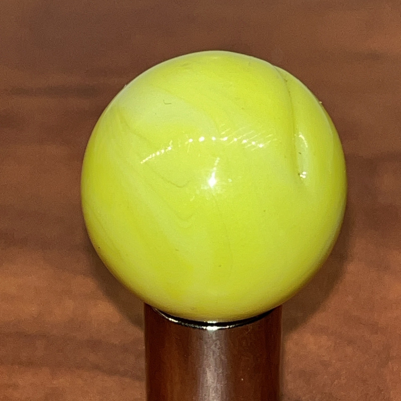 Vintage Shooter Marble .94 Light Green Glows Orangish/pinkish In UV Light (4)