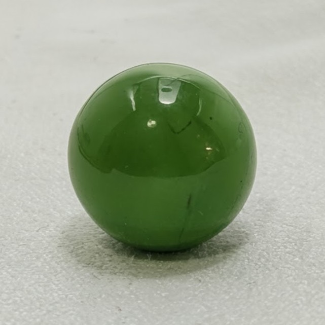 Christensen “CAC Transitional Jadite” Opaque Marble Wet Mint .48″ Peewee#4 🟢