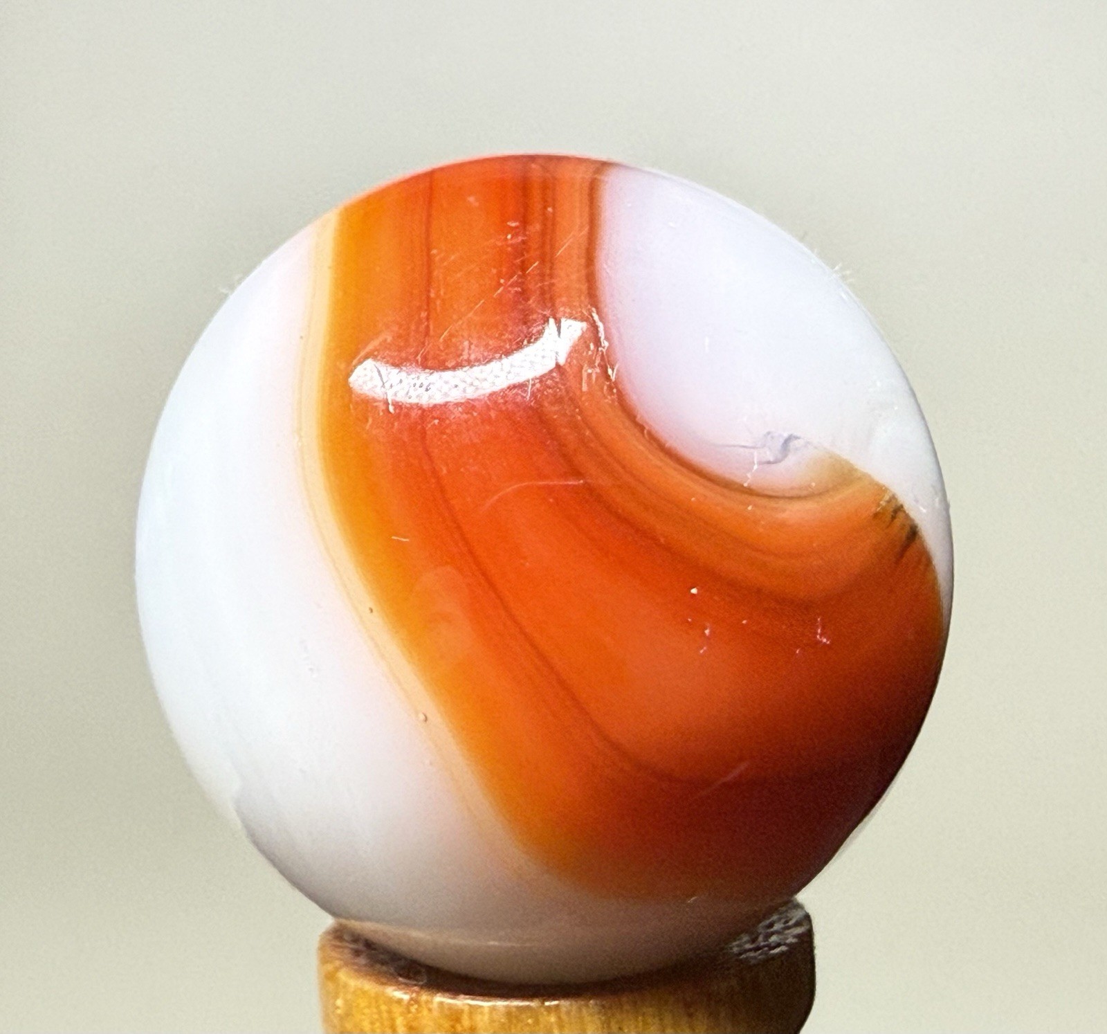 Akro Agate Multi Colored Corkscrew Shooter Marble .75” NM(+)