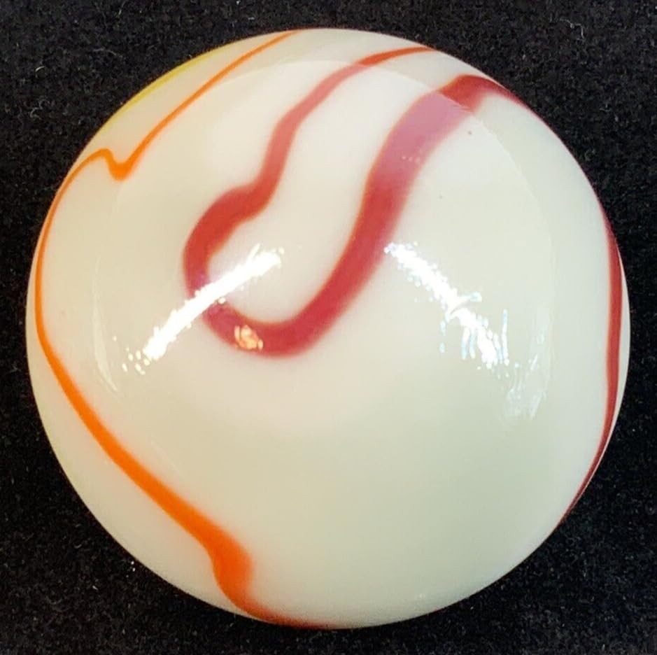 Toe Breaker 50mm (2″) Gelato White Swirl Marbles Glass 2 inches,