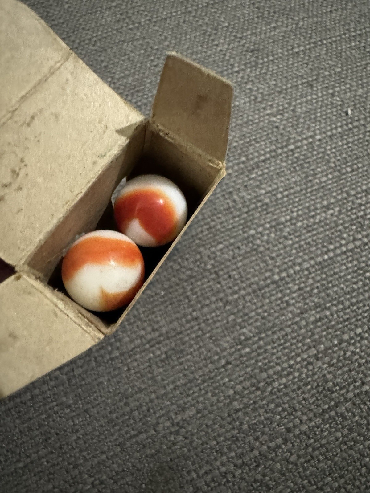 Vintage 1920s-1930s Akro Agate Marble Box No 32