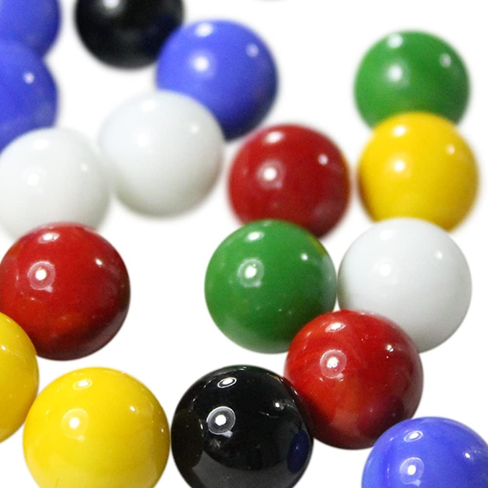 Mega Game Replacment Marbles 14Mm -Solid Glass-60 Pieces – Chinese Checkers, Cra