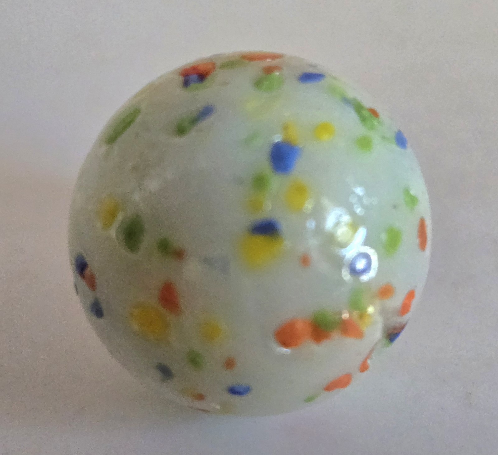 Lot of 3 Glass Toy Marbles Assorted Colors Speckled Crackle Textured