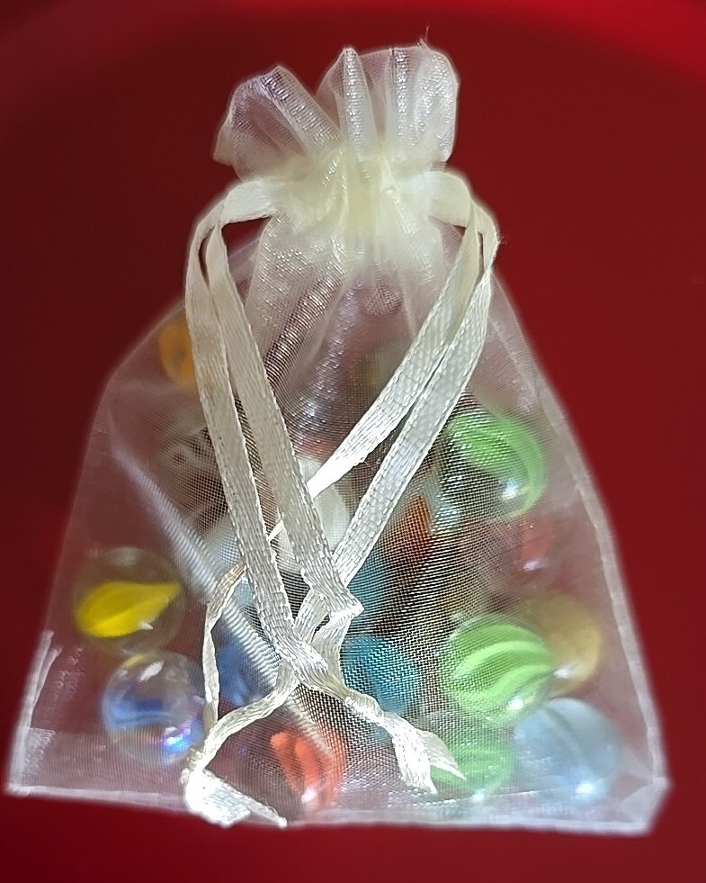 Twenty-Two (22) ~ Assorted Sizes ~ Multi-Colored ~ Glass Marbles (103)