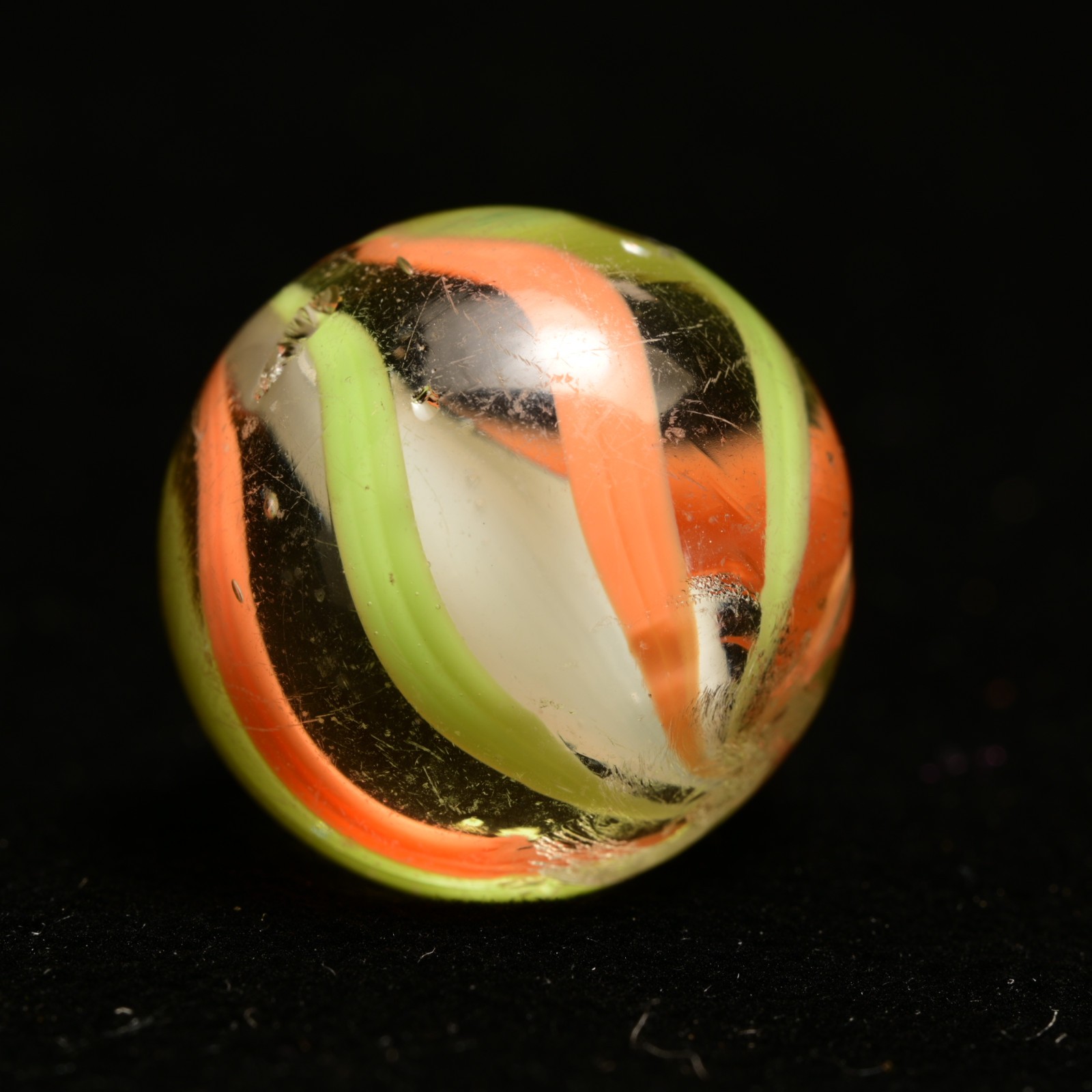 Solid Core German Handmade Antique Marble English Style Contrast 17.6mm 11/16”