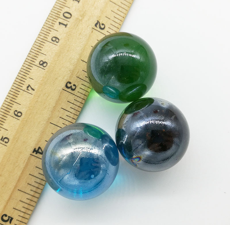 Lot 1/5/10pcs 25mm Mix Colors Glass Beads Marbles Kid Toy Fish Tank Decorate
