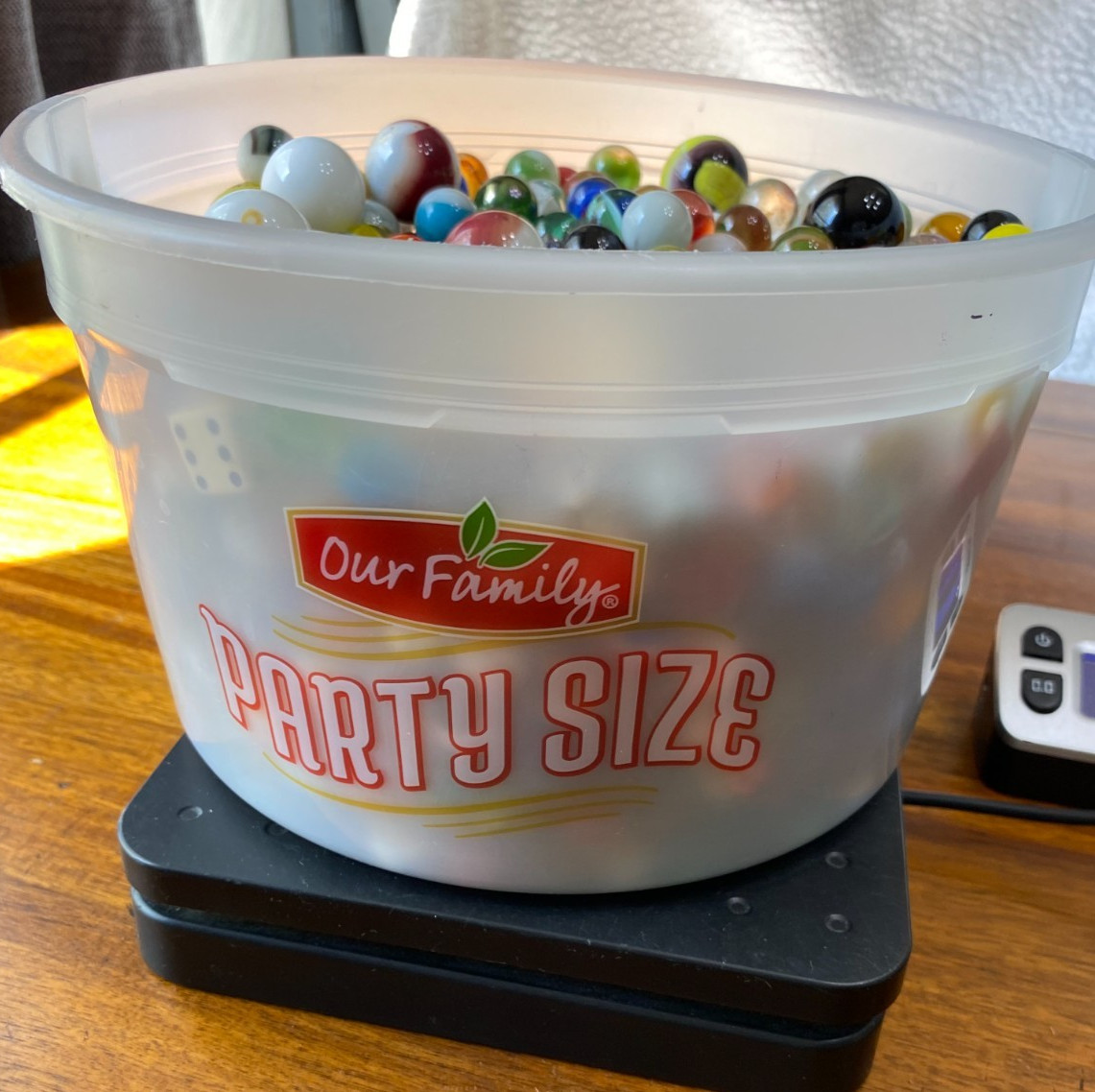 10.8 LBS. Mixed Lot of Vintage? Older Marbles A Hand Full Of Dice