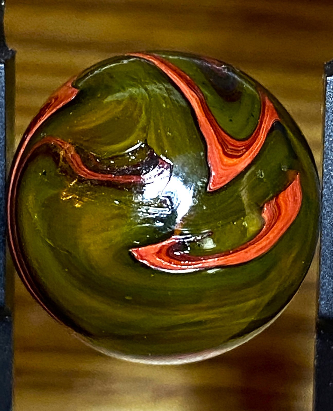 DAS/JABO CONTRASTY OXBLOOD SWIRLED SHOOTER .72″ BOX03/245