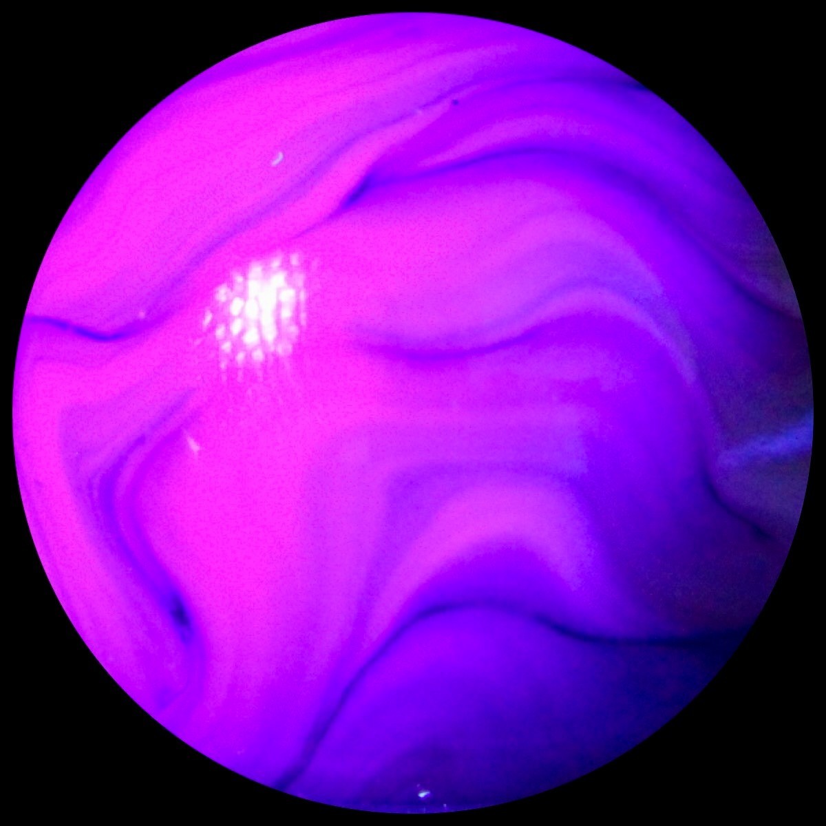 JABO Kokomo Glass Marble Collector Series: Rare KOG Purple & Jade Flames