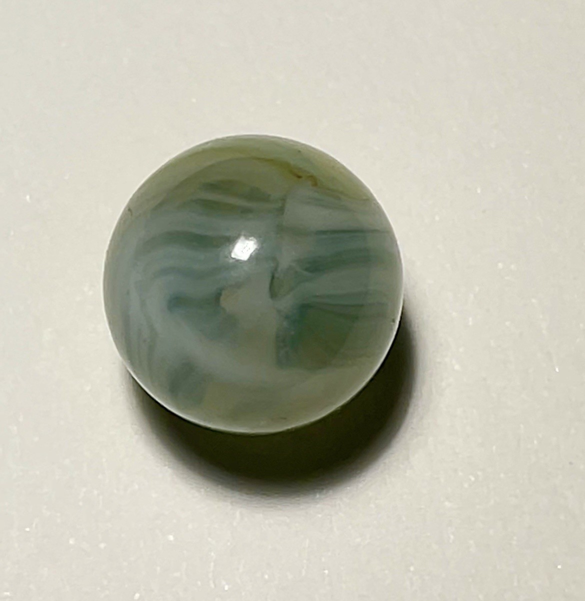 Christensen Striped Transparent Marble. Mint Condition Size .59”
