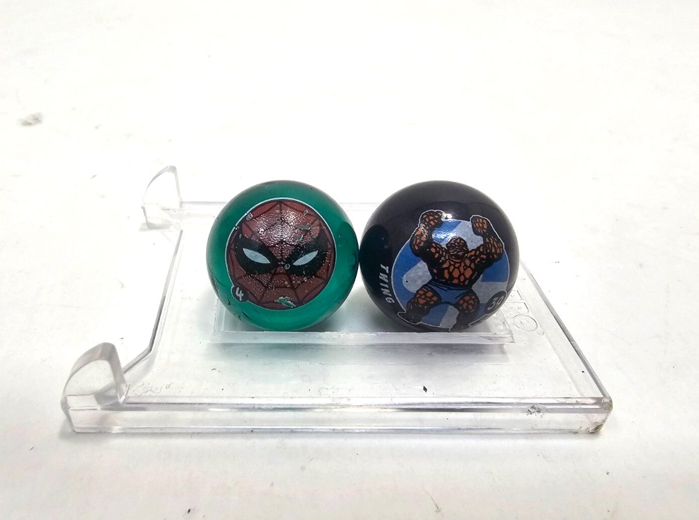 Spiderman & The Marvel Universe Marbles Spider-Man #4 & The Thing #39 Lot of 2