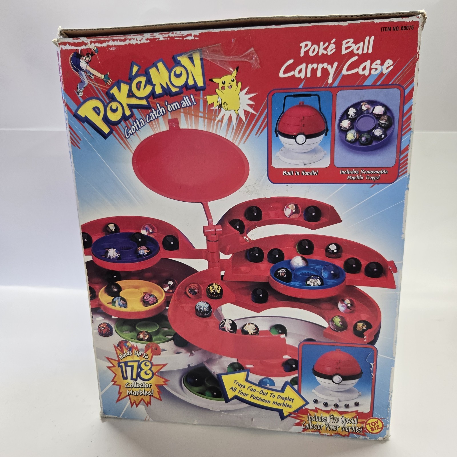Vintage Pokémon Pokeball Marble Carry Case With Box.