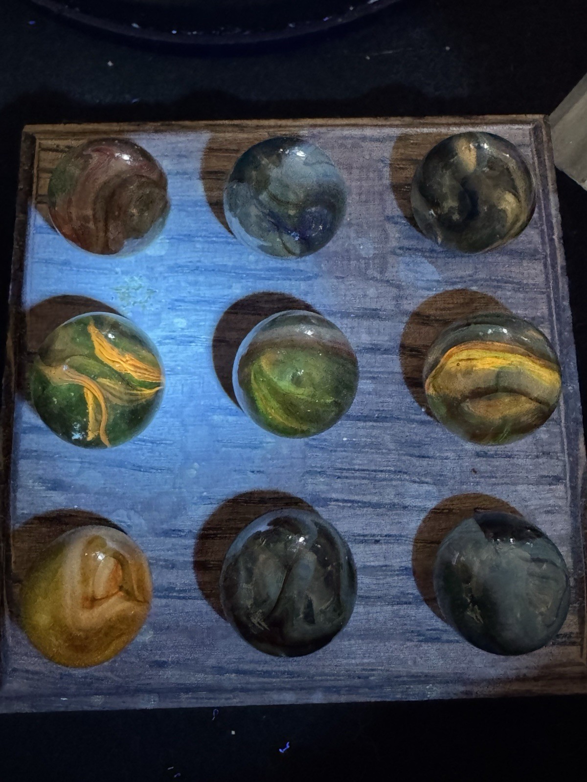 9-Joker Transparent Marbles Sizes Vary (3393)
