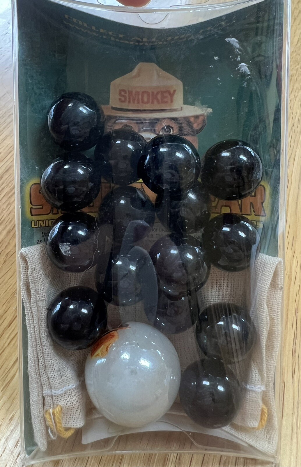Smokey Bear MARBLE Game Set of 16~Jabo/Channel Craft/Shooter/Made in USA/2006
