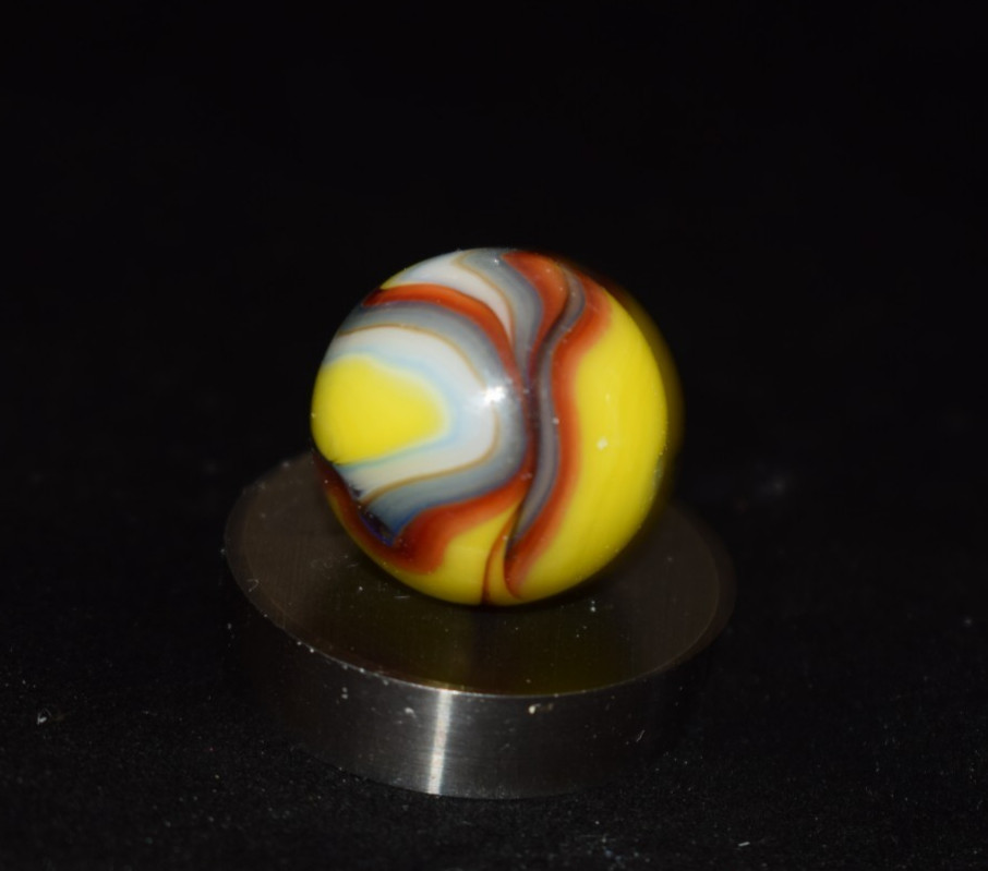 🐦➖⏩JABO West Virgina Marble Collectors Club Run Marble Size .718″=23/32″ Mint