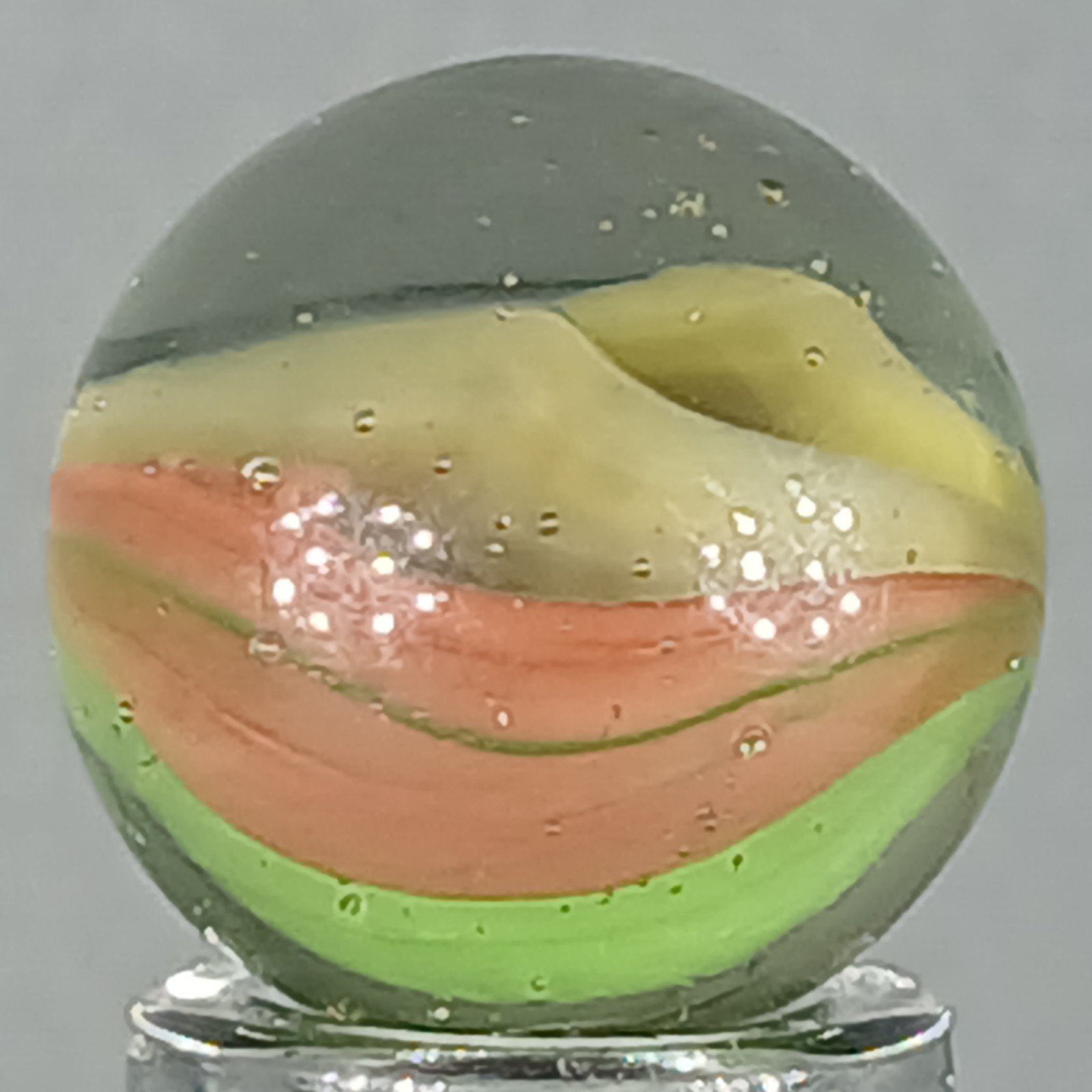 Vintage Imported Hybrid Cat’s Eye Marble .60 Inches Near-Mint Condition