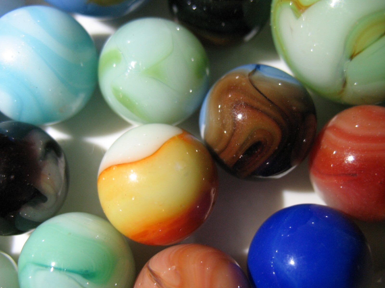 154+ Machine Made Marbles Various Makers +Types .45 to 1.01″ dia