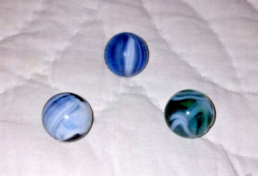 VINTAGE MARBLES ALOX ? CHRISTENSEN PELTIER PONTILS & TRANSITIONALS 5/8″? 30s 40s