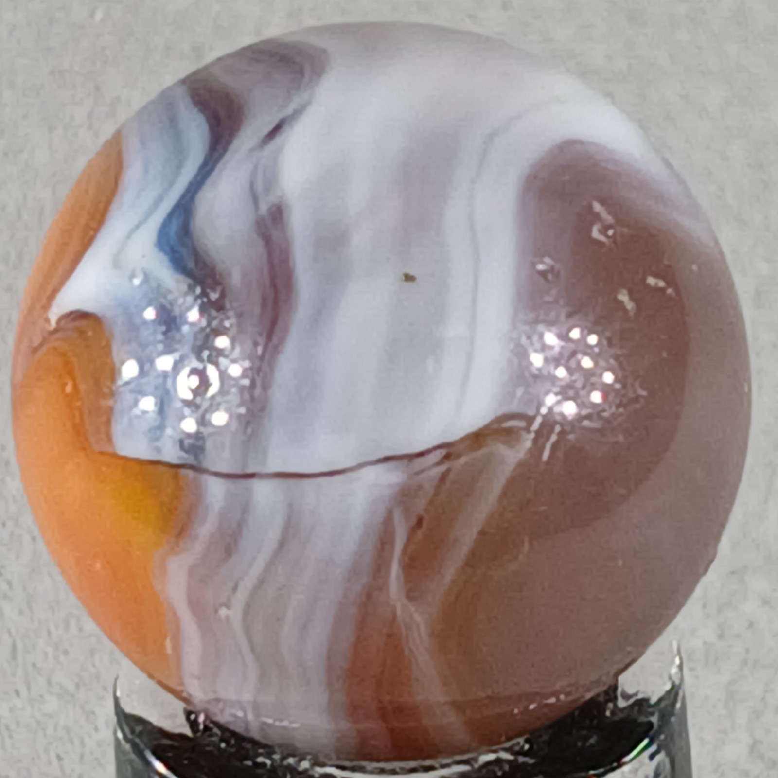 Vintage Vitro Exotic Conqueror Marble .63 Inches Near-Mint Condition
