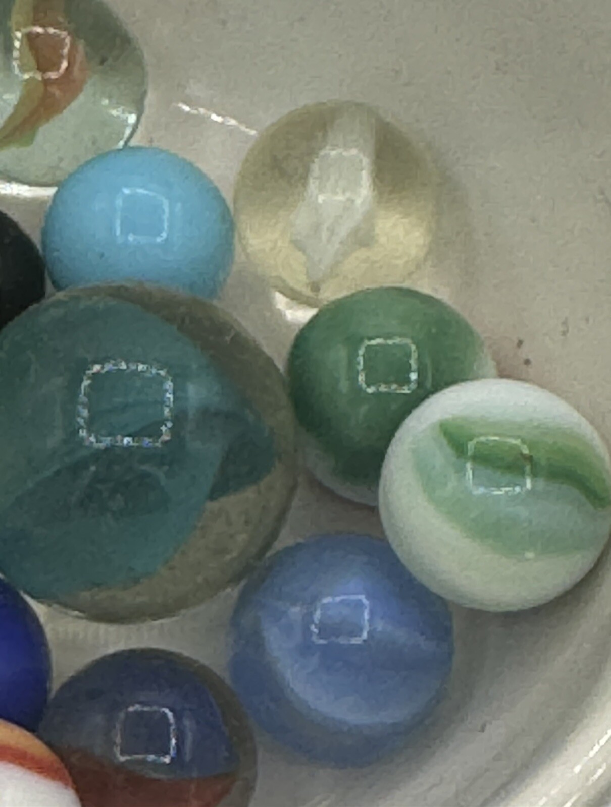 Vintage Lot Of MARBLES UV Reactive Cadmium Uranium Lot #1