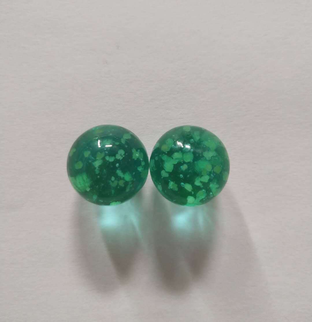 25mm GLOW IN THE DARK SHOOTER Glass Mib Marbles ball Large 1″