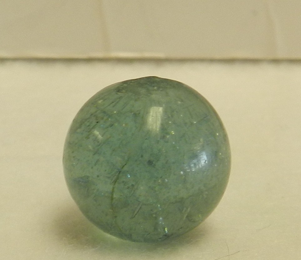#20123m Vintage German Handmade Mica Marble .70 Inches *Near Mint*