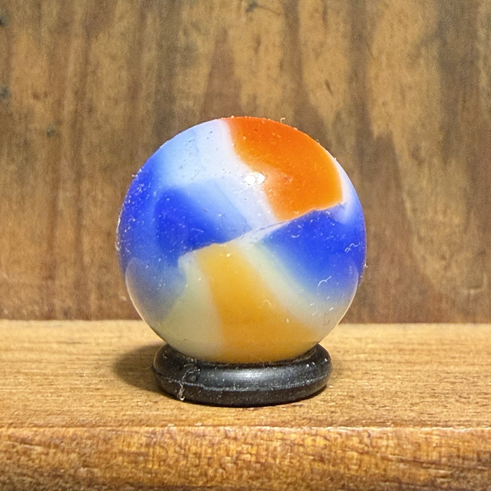 Little Vintage Vitro Yellowjacket Marble 17/32” Mint